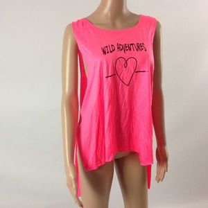 New Popular Women's Tank Top Pink/White Sizes S&L